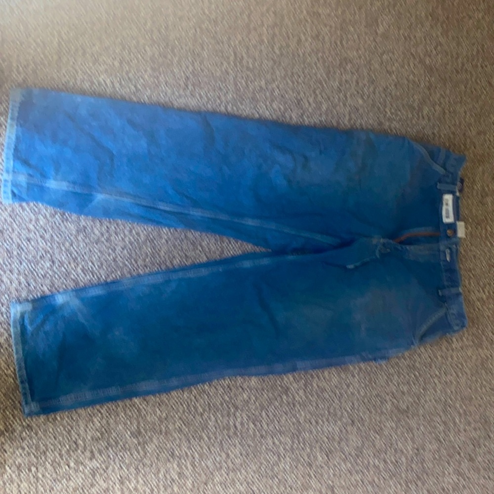 Carhart industrial grade blue jeans/work pants stained by my blood sweat tears💯